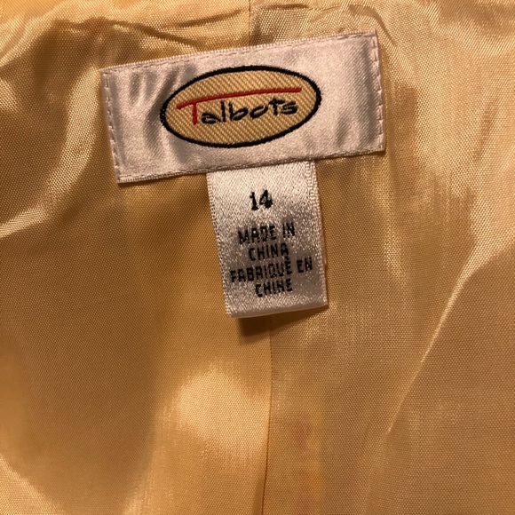 Talbots yellow blazer - Picture 5 of 6